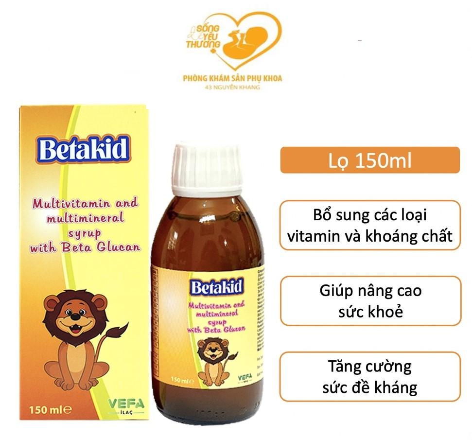 Siro Betakid-tăng cường sức đề kháng cho trẻ