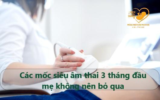 Các mốc siêu âm thai 3 tháng đầu mẹ bầu không nên bỏ qua