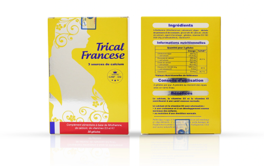 Trical Francese - Viên uống bổ sung canxi và vitamin D3