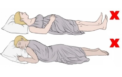 Tư thế ngủ mẹ bầu không nên áp dụng thường xuyên