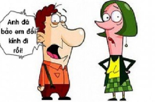 Truyện cười y khoa: Xấu đẹp do cái kính