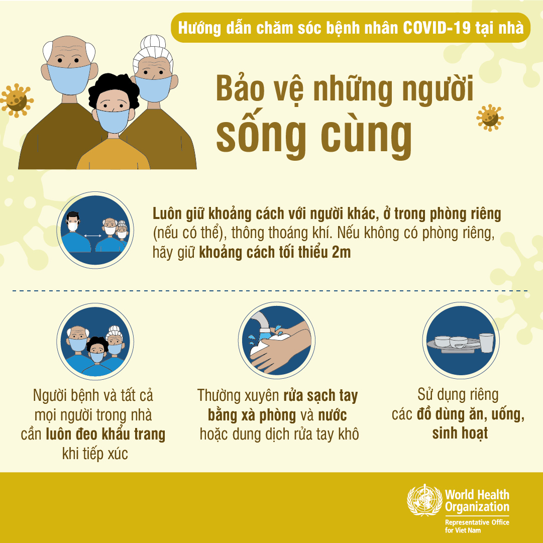 Hướng dẫn chăm sóc bệnh nhân nhiễm Covid - 19 tại nhà