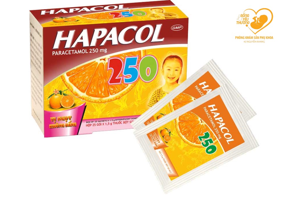 thuốc hạ sốt paracetamol dành cho trẻ em