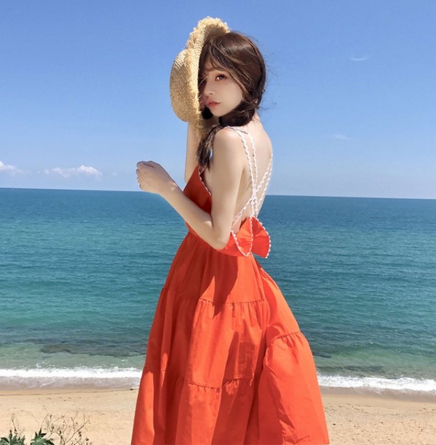thời trang đi biển cho mẹ bầu