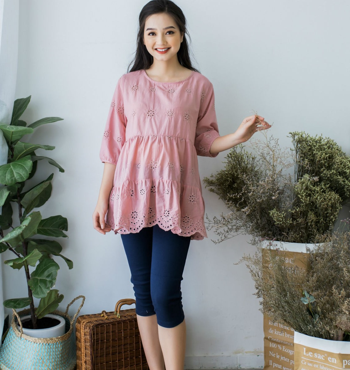 thời trang bà bầu mùa hè