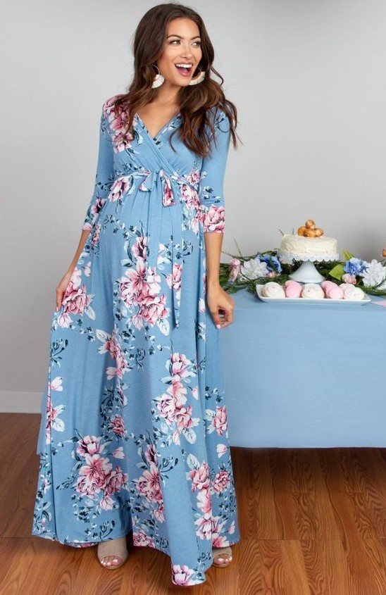 váy maxi dành cho bà bầu