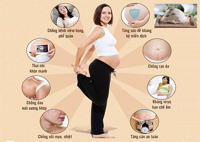 bà bầu ăn được yến vào tháng thứ mấy