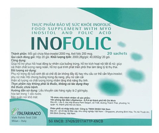 thuốc inofolic, thuốc bổ trứng